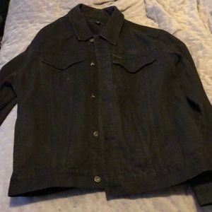 Black jean jacket